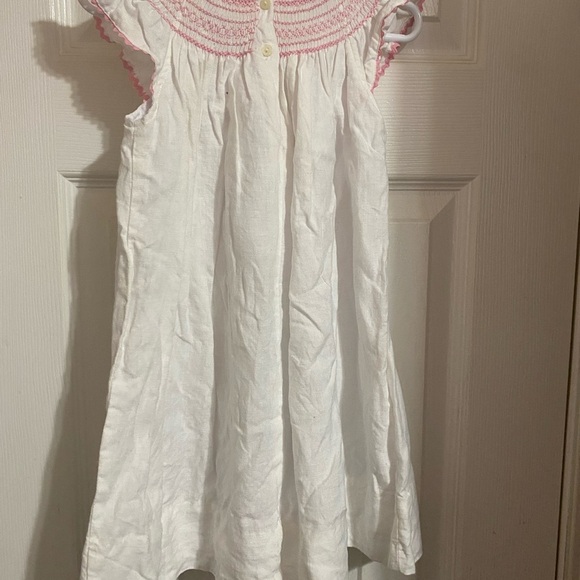 White and Pink Kids Dress - Picture 7 of 9